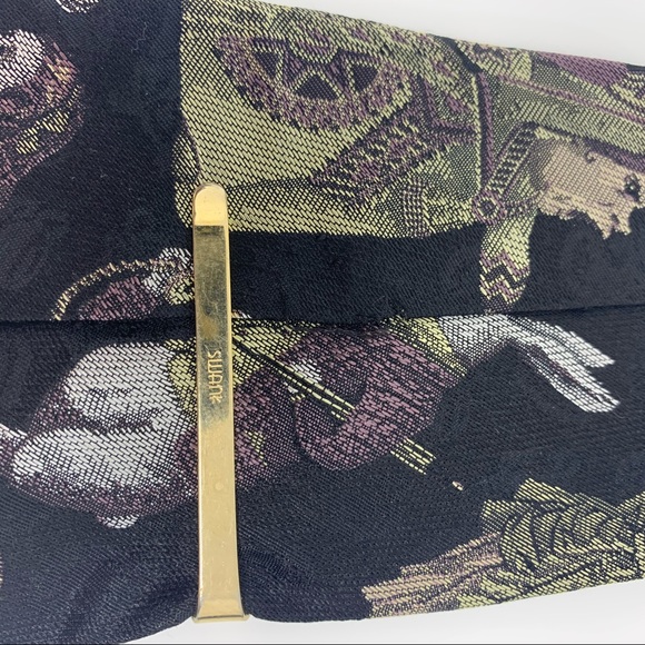 Vintage Gold Swank Four Leaf Clover Tie Bar - Picture 5 of 5